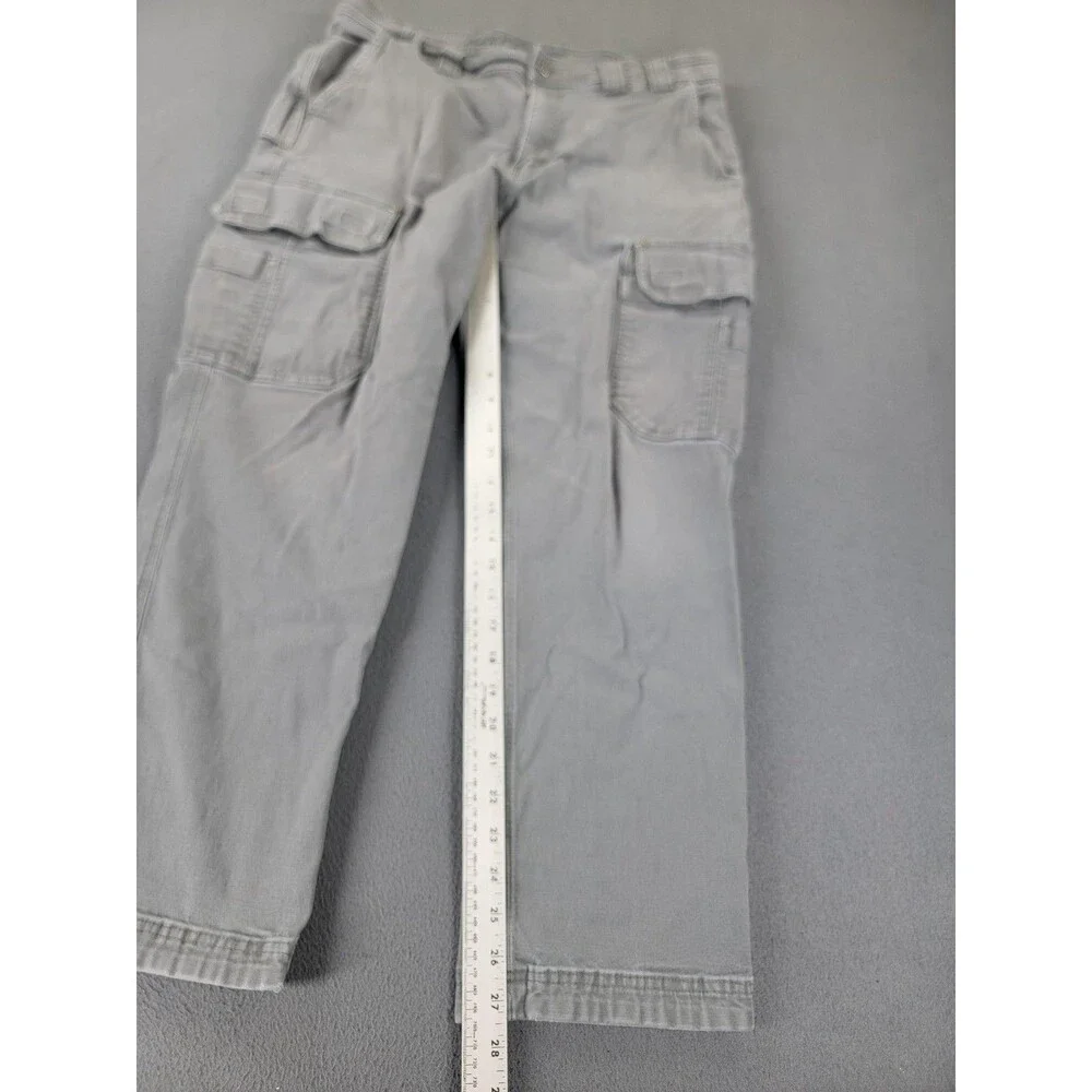 Duluth Flex Fire Hose Pants Mens‎ 36x30 Gray Workwear Cargo Standard Fit Durable